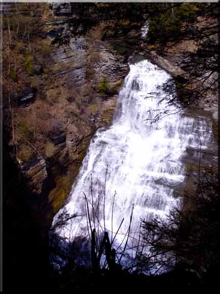 Landscape photography of Lucifer Falls in Robert H. Treman State Park.